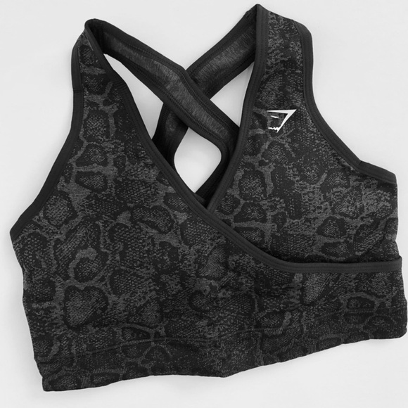 Gymshark M/M Adapt Animal Seamless Cycling Shorts & Sports Bra Set - Picture 2 of 5